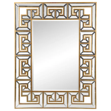 Argos Mirror with Gold Accents